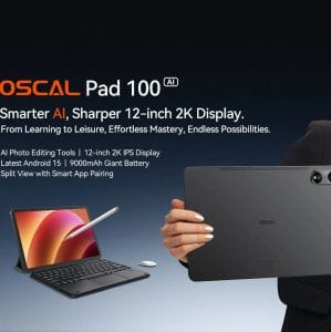 Nagy kijelző, okosabb teljesítmény: Az Oscal bemutatja első 12 colos Android 15 tabletjét stylus-szal