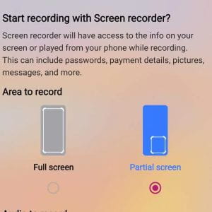 Részleges képernyőfelvétel érkezett a One UI 8.5-be