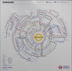 A Samsung újratervezte a londoni metrótérképet