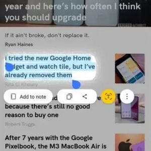 A One UI 6.1.1 új Smart Select funkciója hasonlít a Circle to Search-re
