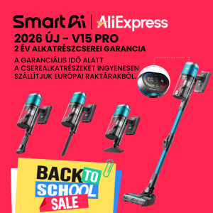 SmartAi V15 Pro – kétkamrás rendszerrel harcol a porszívók egyik legnagyobb problémája ellen és még akciós is