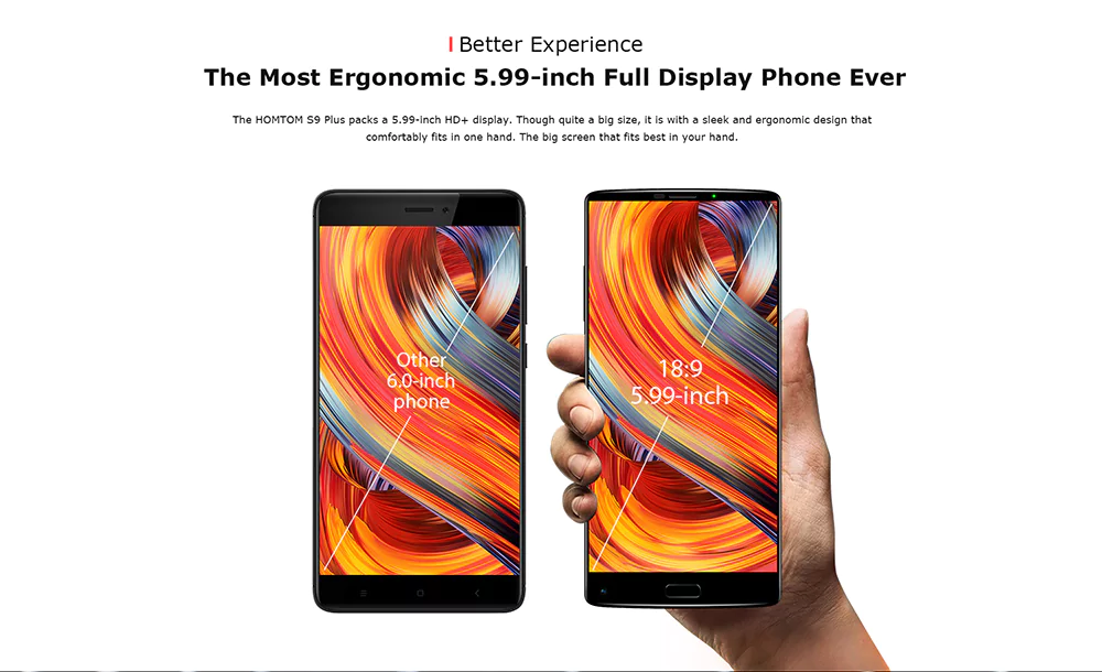 137 dollár a Homtom S9 Plus