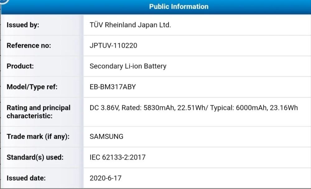 Olcsó Samsung 6000 mAh-s akkumulátorral