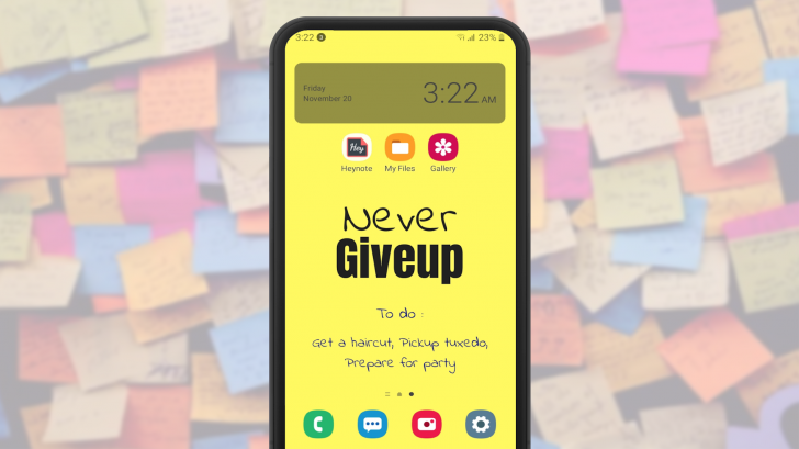 A Heynote feladatlistává alakítja a háttérképed