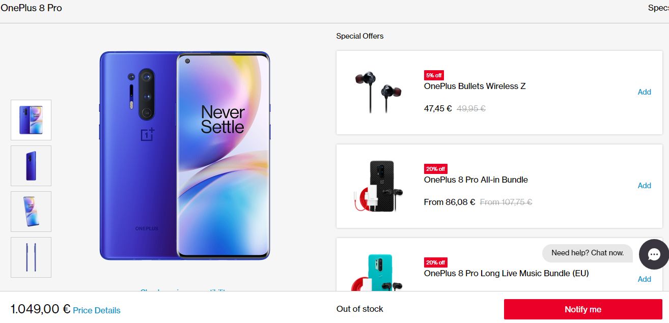 Percek alatt elkapkodták a OnePlus 8-akat