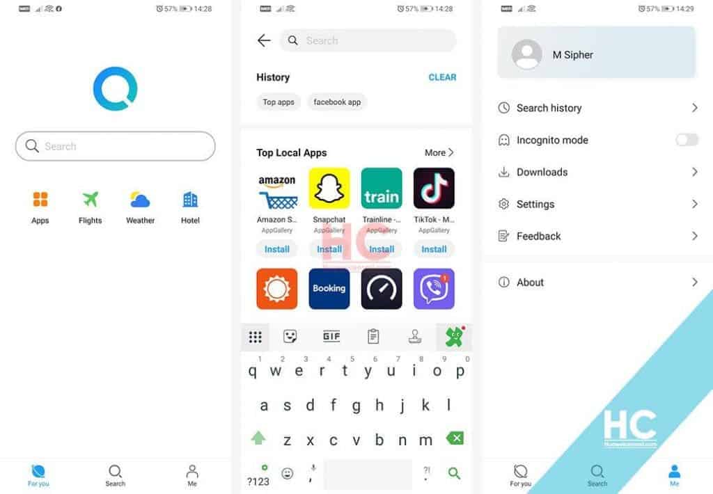App kereső a Google-mentes mobilokra