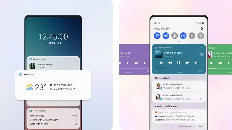 Így fog kinézni a One UI 3.0