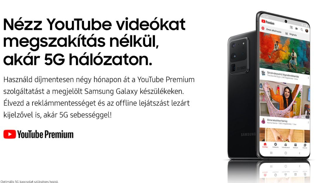 Ingyen YouTube Premium 2 vagy 4 hónapig