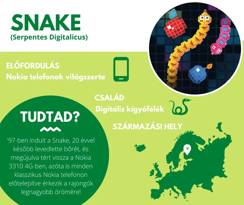 23 éves a híres kígyós játék