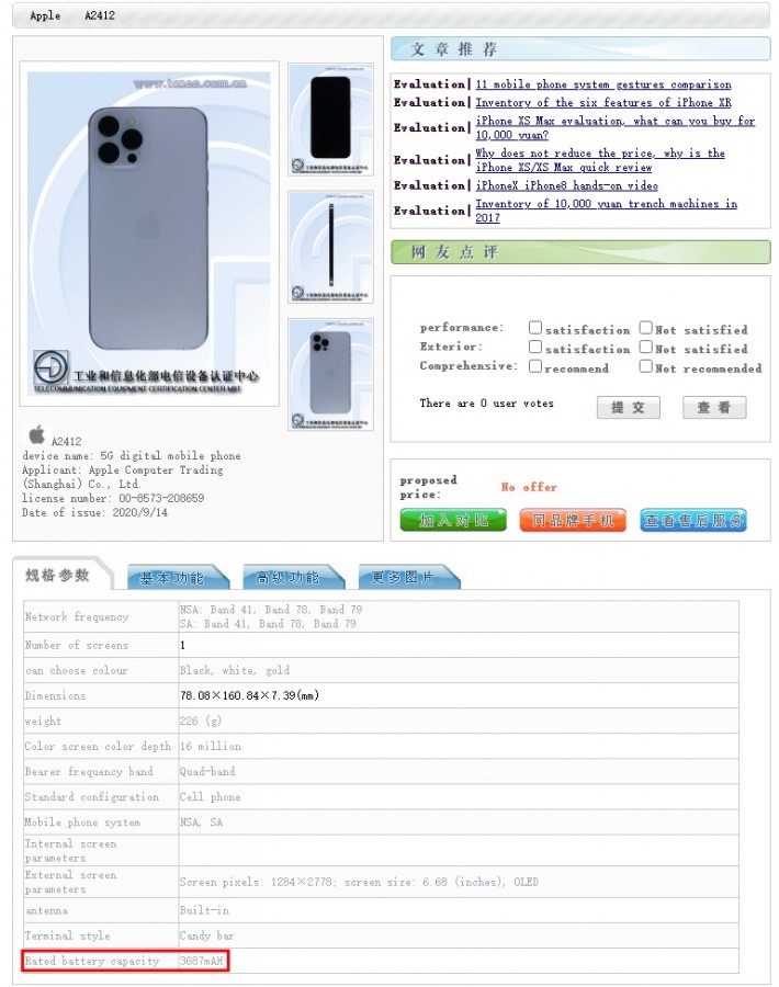 iPhone 12 Pro Max: szerény akksit kapott