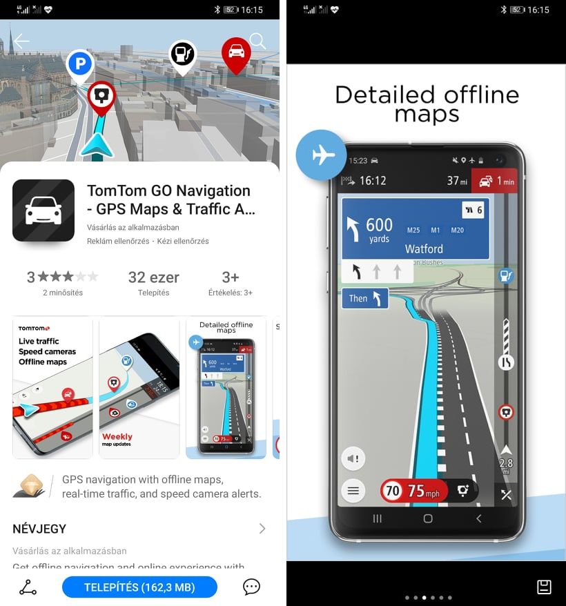 TomTom lett a Huawei navigációja