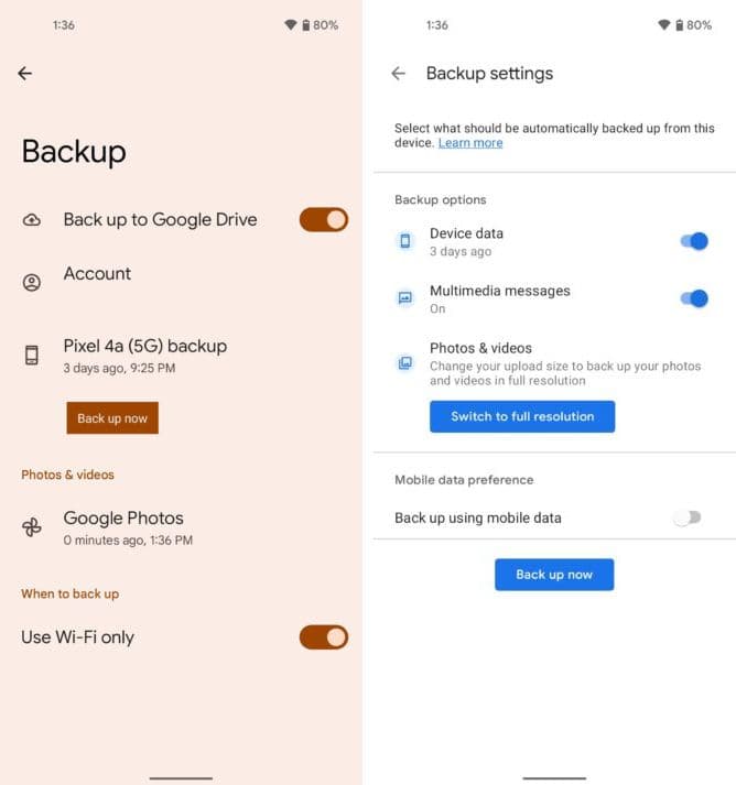 A Google egyszerűsíti biztonsági mentést