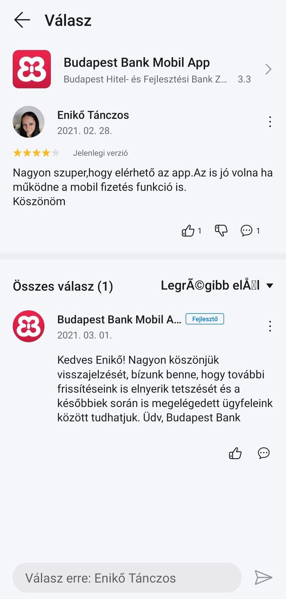 Budapest Bank app a Huawei AppGalleryben