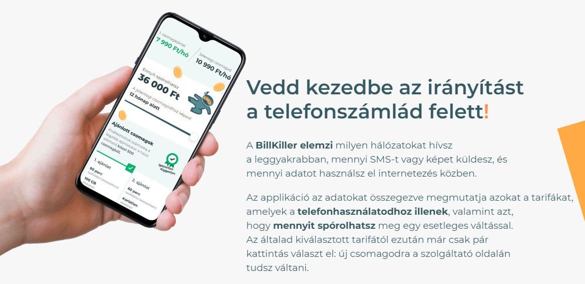 BillKiller: keresd meg a legjobb előfizetést magadnak!
