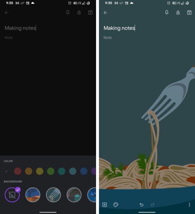 Háttérképekkel újít a Google Keep
