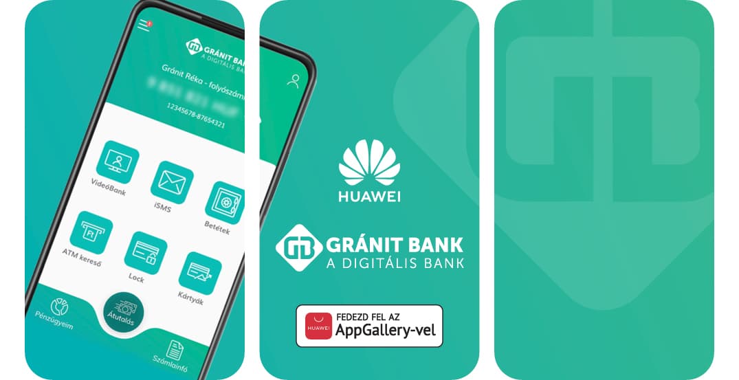 Gránit eBank app a Huawei AppGalleryben