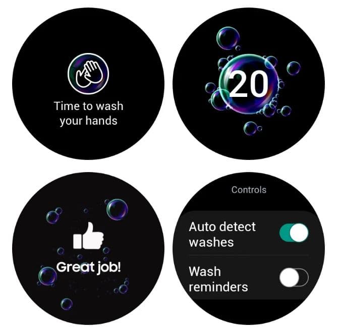Kézmosó app Samsung Galaxy Watch 4-re
