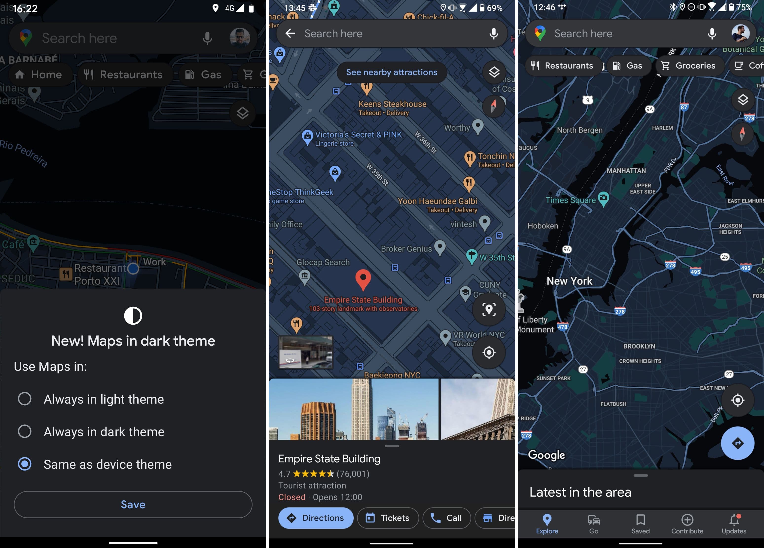 Világszerte elérhető a Maps sötét módja