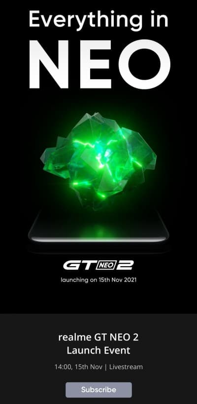 Realme GT Neo 2: megvan a konkrét dátum!