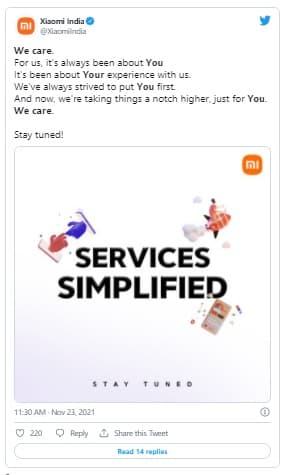 A Xiaomi is bejelentette a házi szervizt