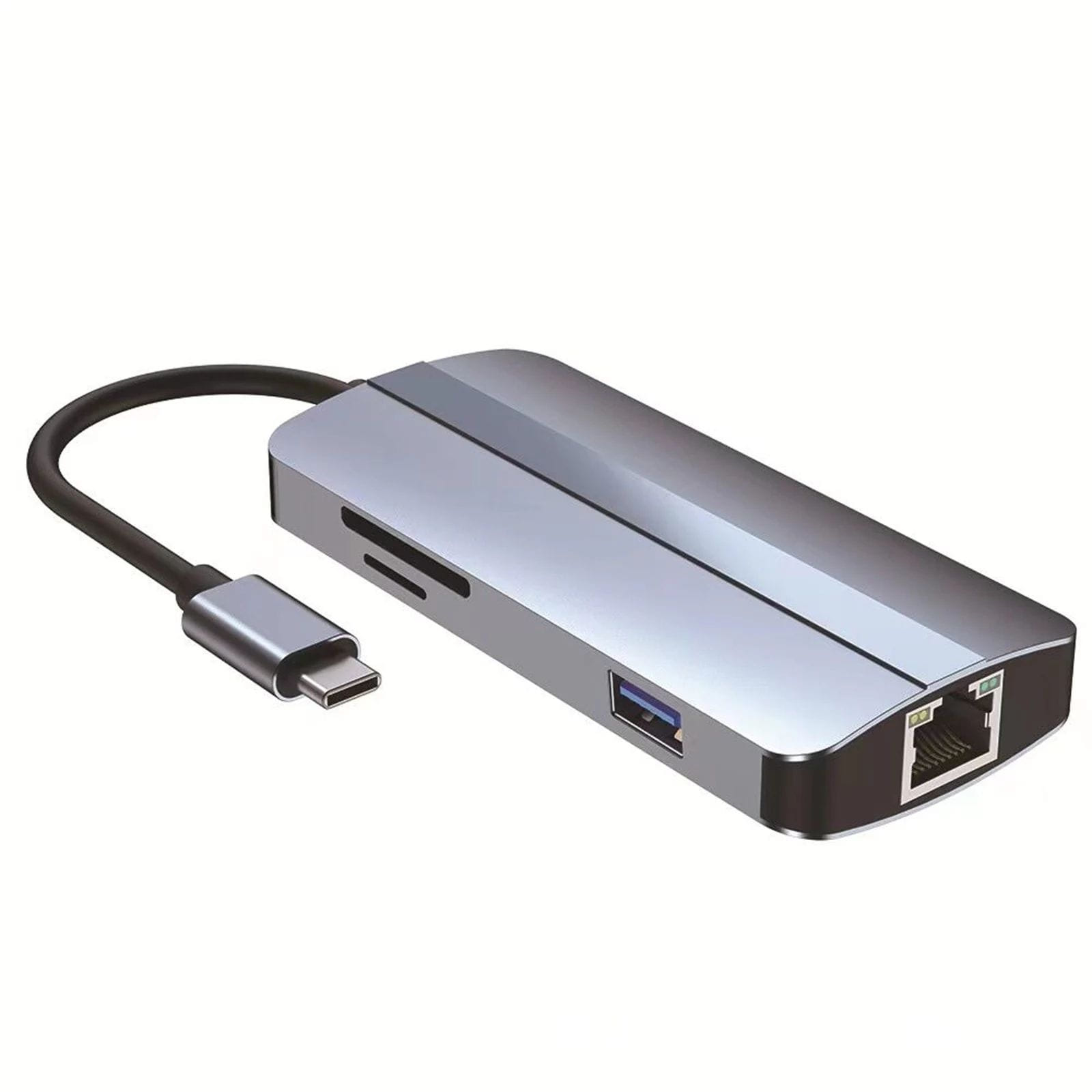 8-in-1 USB C Hub akcióban akár telefonokhoz is