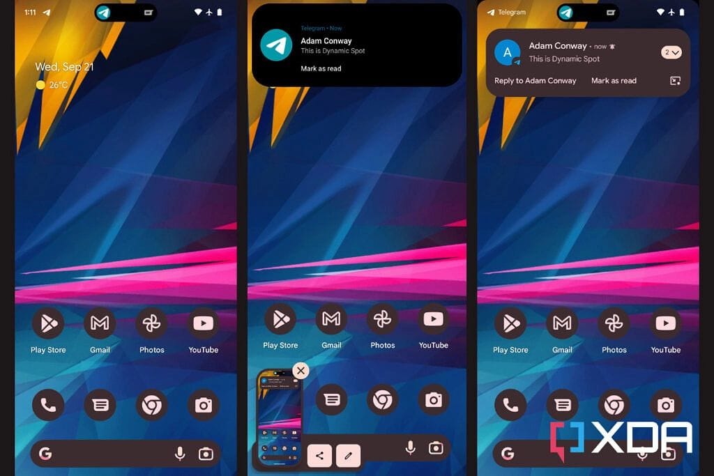 A dymanicSpot appal dinamikus szigetet adhat androidos telefonjához
