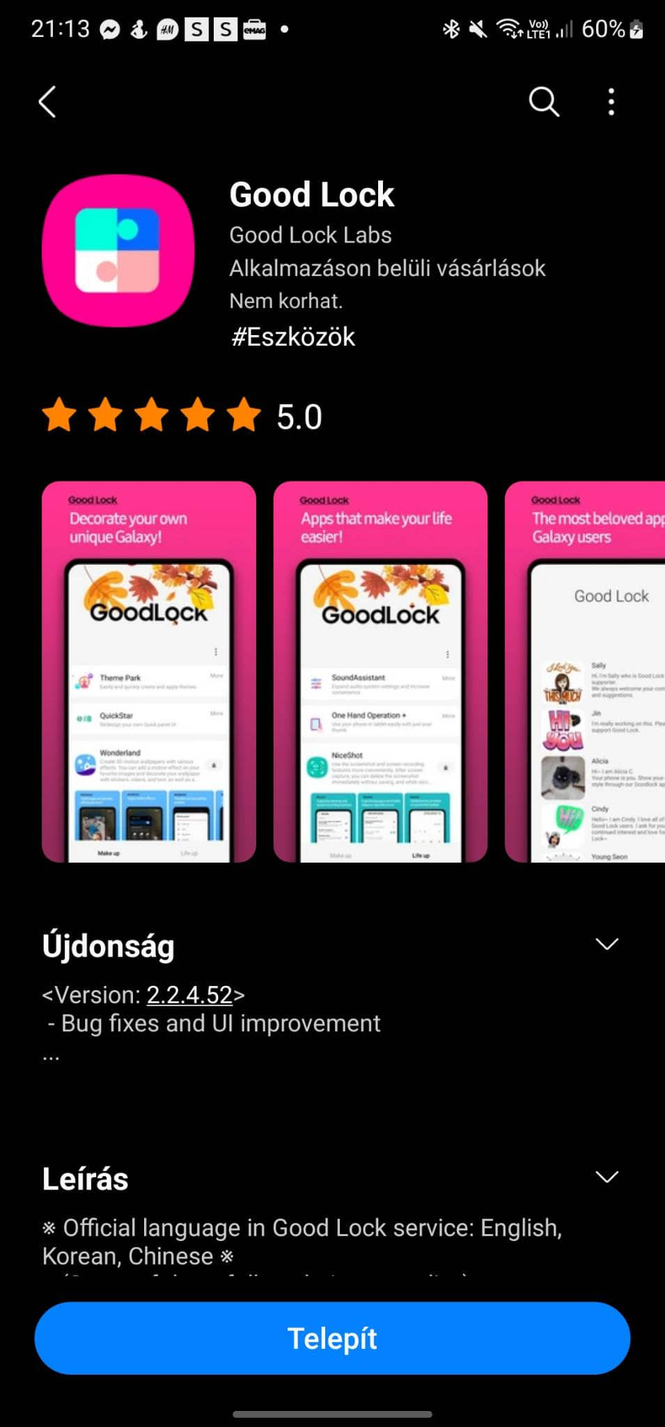 Magyarországon is elérhető végre a Samsung Good Lock!