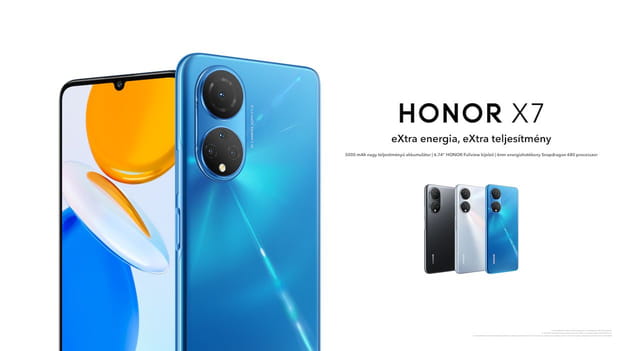 5000 mAh-s akkumulátorral érkezett az olcsó Honor X7
