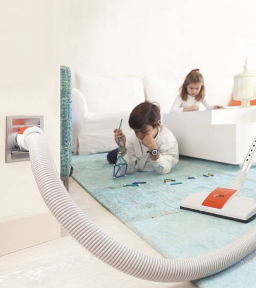 A központi porszívó nagy segítség!