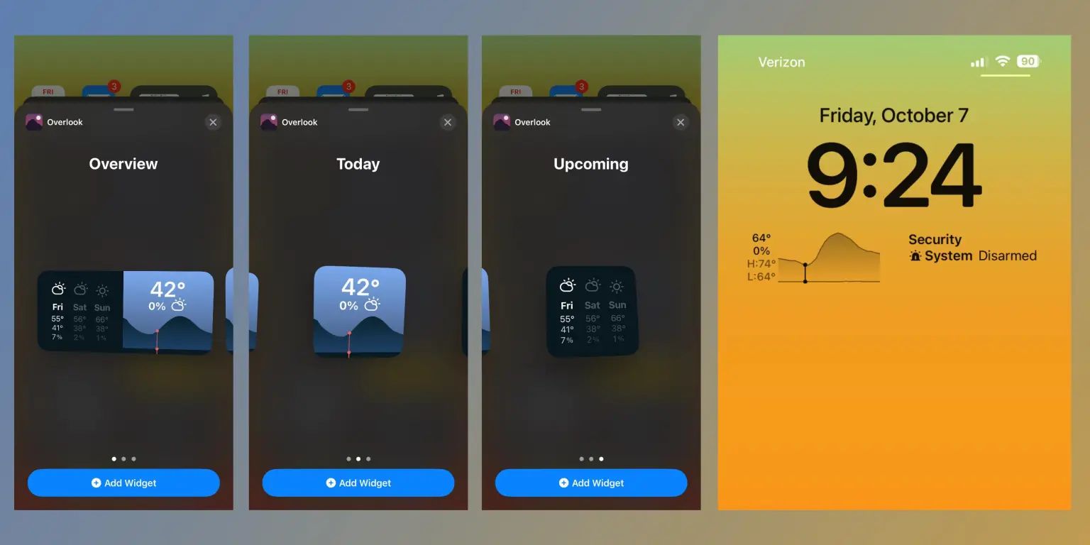 iOS: Overlook Weather, egy gyönyörű és ingyenes időjárás app