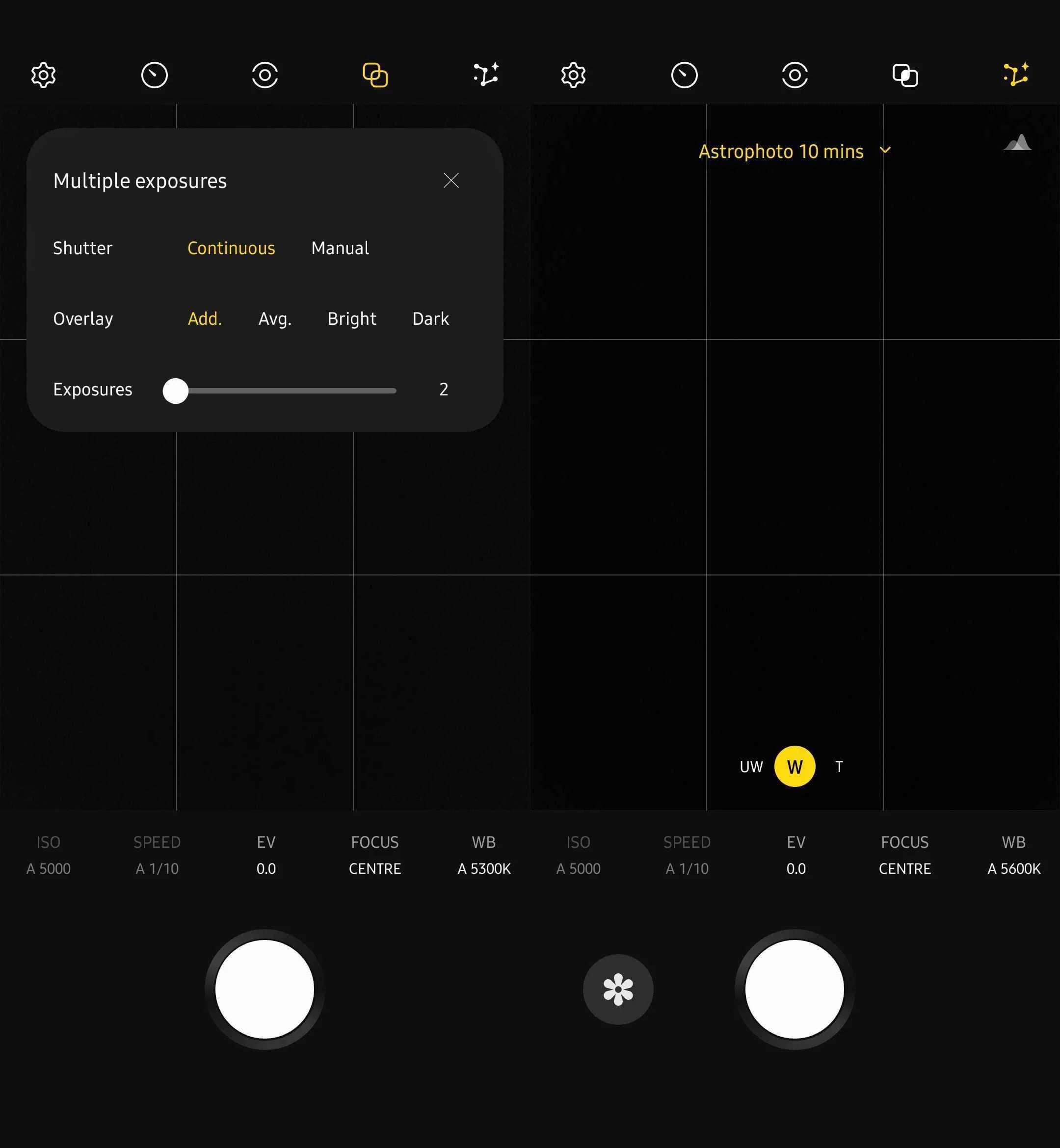 A Galaxy S22 asztrofotó és több expozíciós kamera funkciókat kapott!