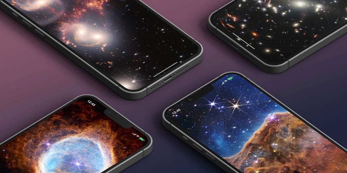 Tölts le iPhone-ra optimalizált James Webb Űrteleszkóp képeket háttérképnek!