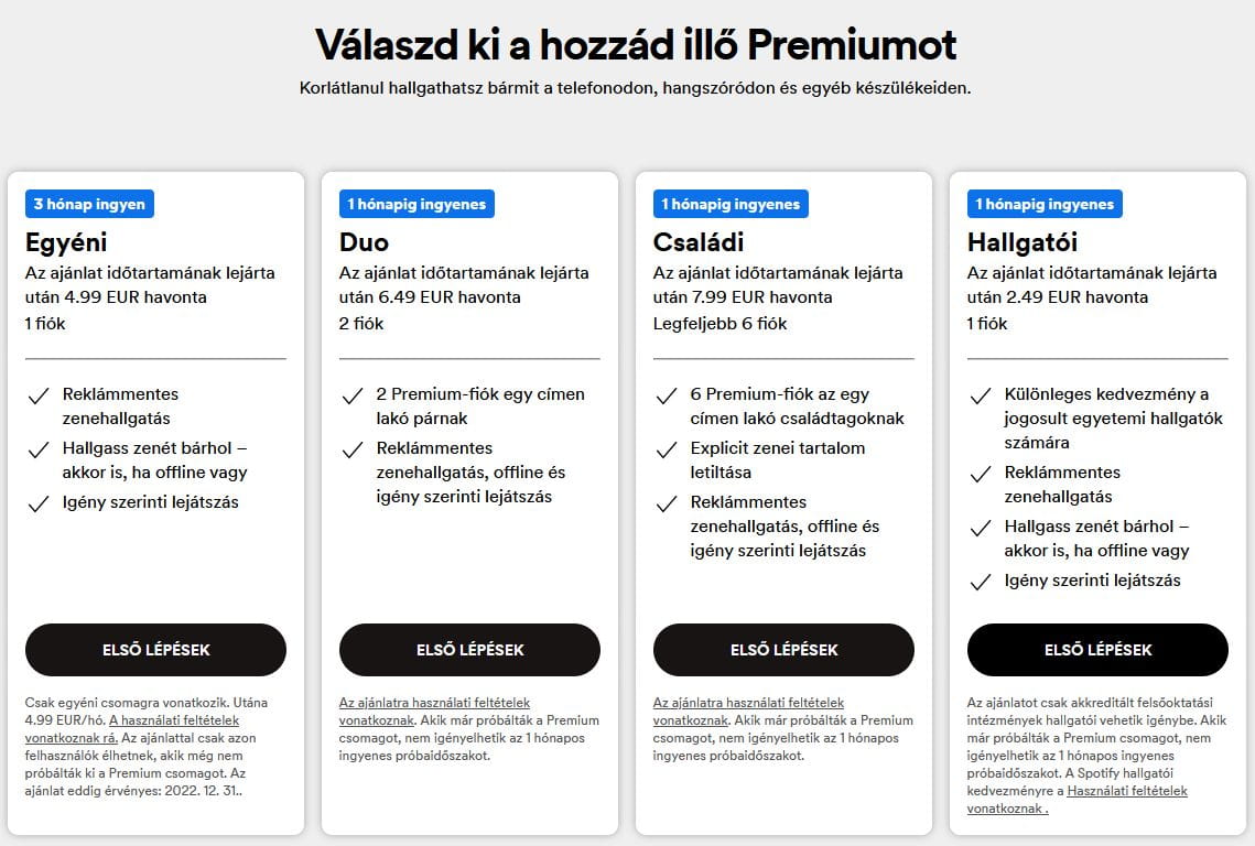 Próbáld ki 3 hónapig ingyen a Spotifyt!