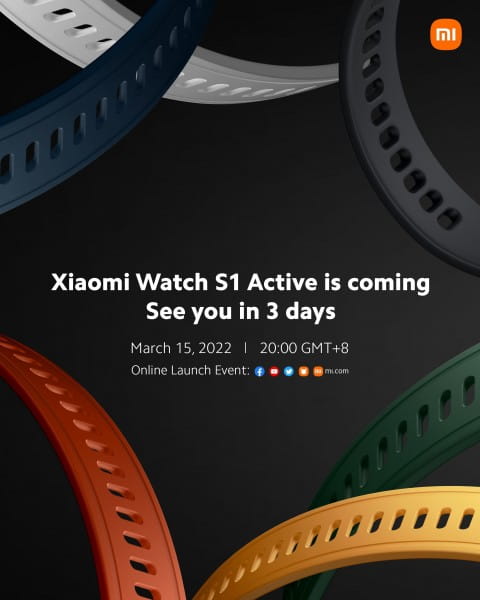 Holnap debütál a Xiaomi Watch S1 Active is