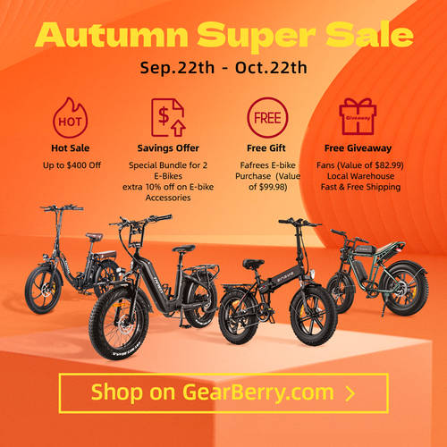 Hatalmas e-bike akció a Gearberryn