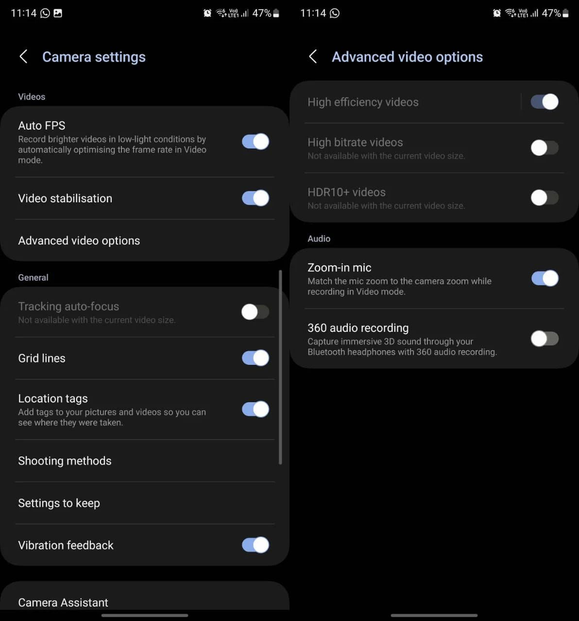 A legújabb frissítés elveszi a legjobb minőségű videórögzítési lehetőséget