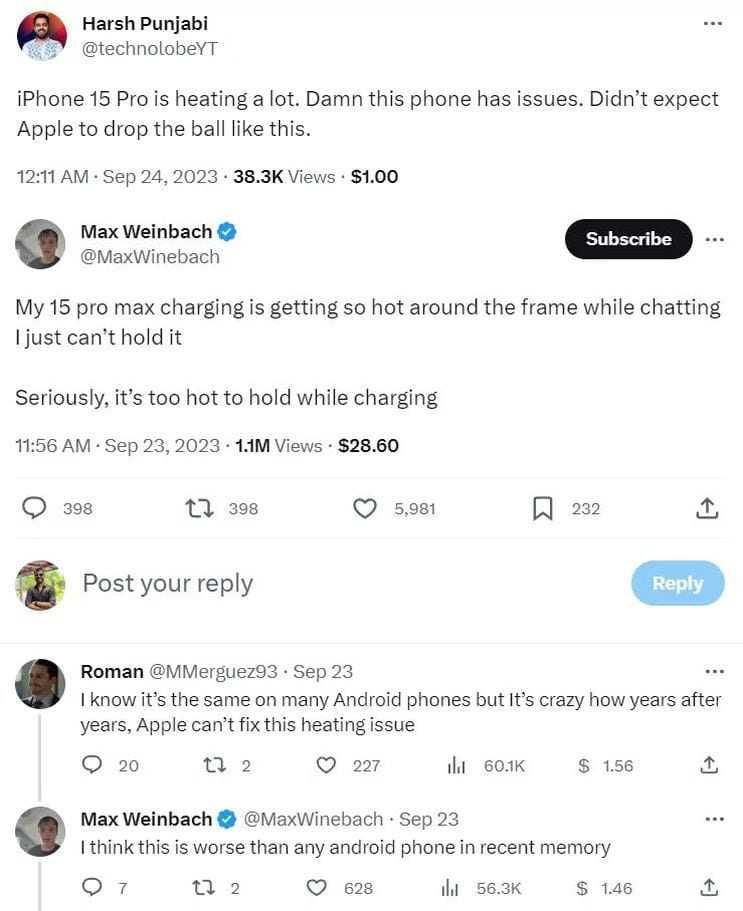 Szó szerint is forró lett az Apple iPhone 15 sorozat