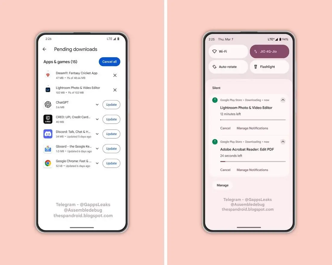 A Google Play Áruház elérhetővé teszi a párhuzamos app frissítést