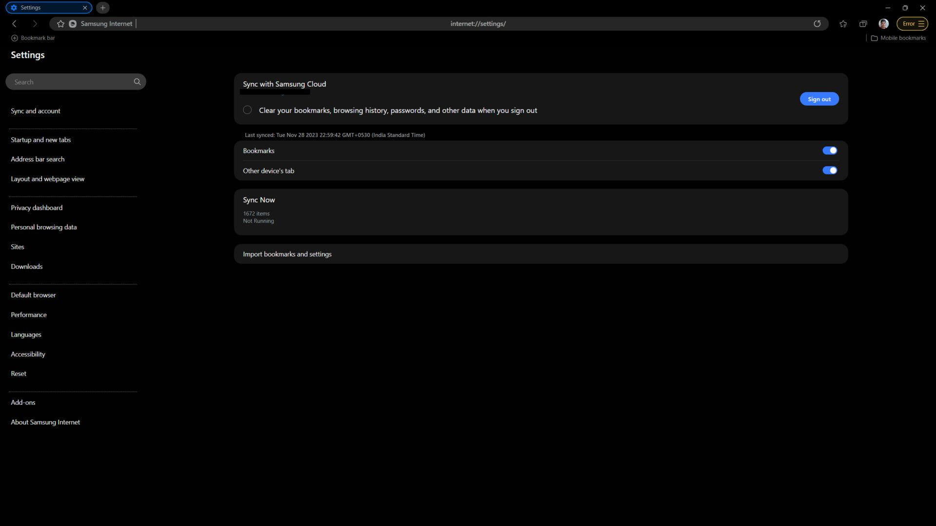 A Samsung Internet böngészője megjelent Windows PC-kre
