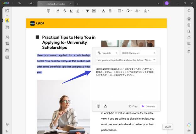Mobilalkalmazás bemutató: A legjobb PDF dokumentum fordító AI-val