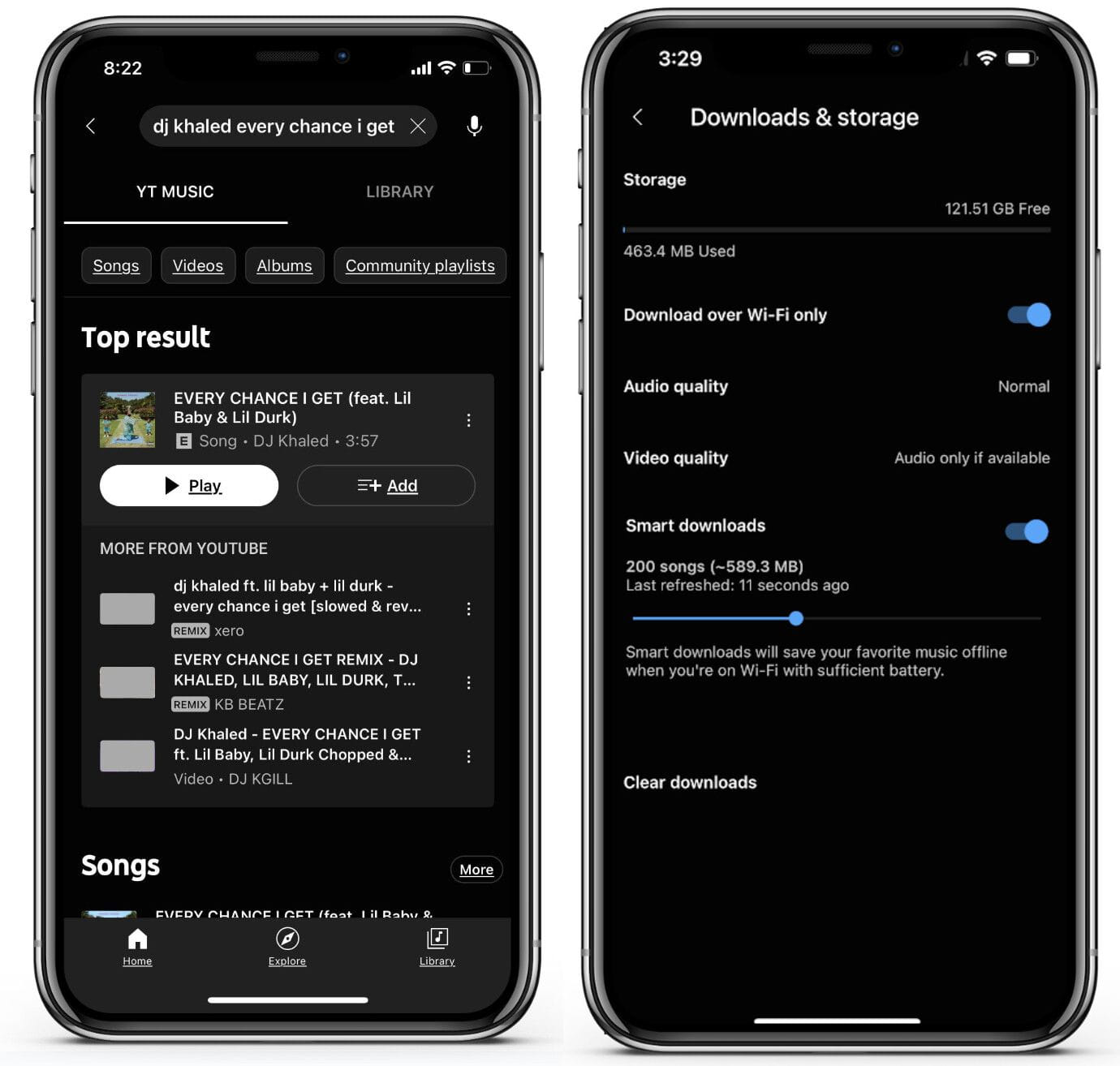 A YouTube Music automatikusan letölti 500 kedvenc zeneszámát iPhone-ra