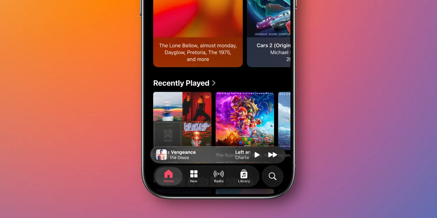 iOS 26.1: Új, zseniális gesztus érkezett az Apple Musichoz – már suhintással válthatsz számot