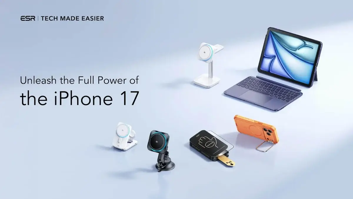 Az ESR készen áll az iPhone 17-re, menő töltőkkel, állványokkal és tokokkal!