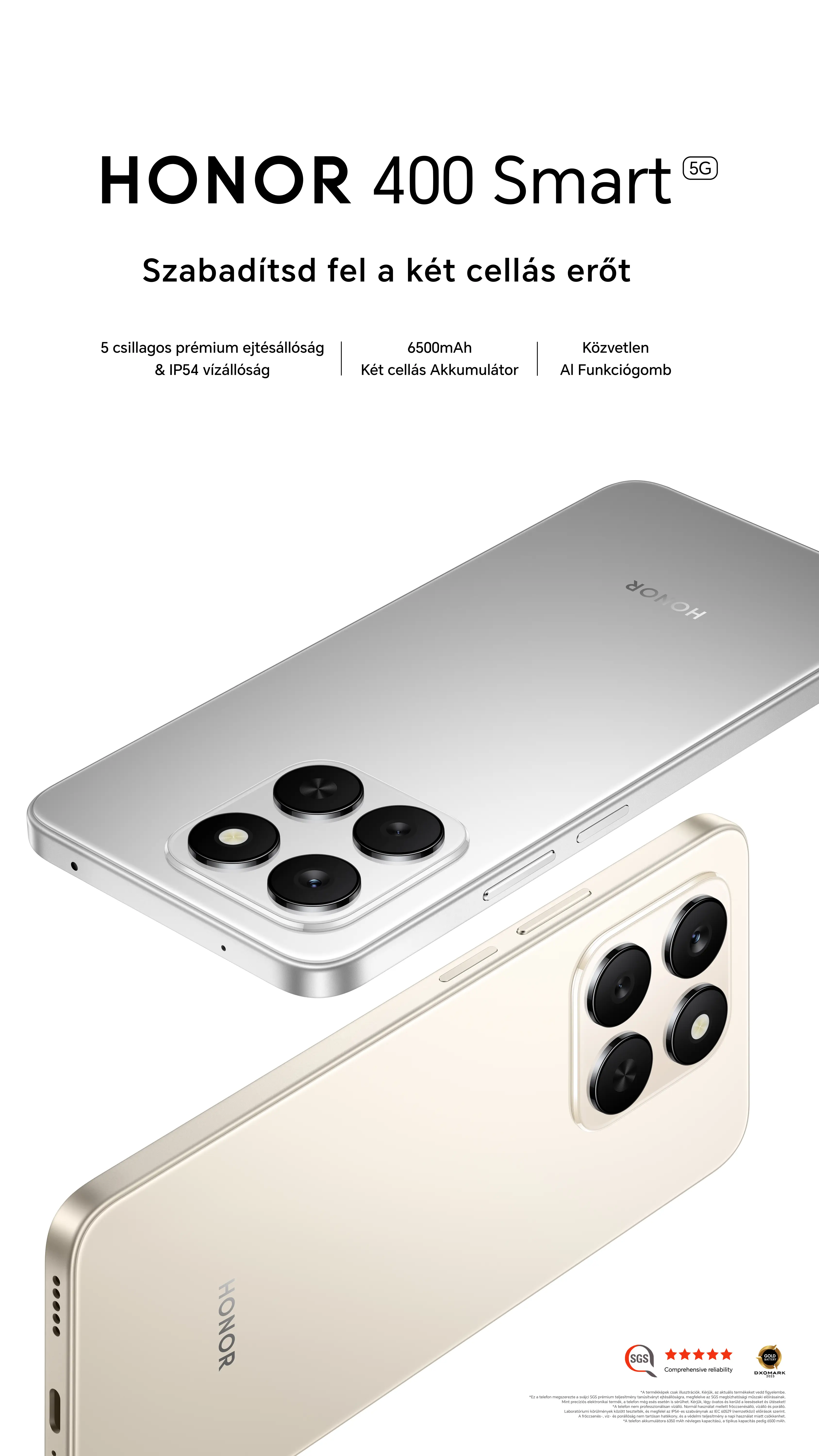 HONOR 400 Smart – új mércét állít a strapabíró és megfizethető okostelefonok piacán