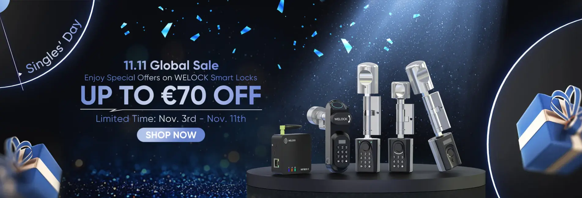 Fedezze fel az okos otthon világát a WELOCK 11.11 Global Shopping Festival keretében