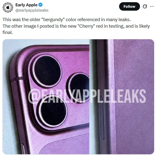Kiszivárgott az iPhone 18 Pro új színe, belső felépítése és több eddig titkos részlete