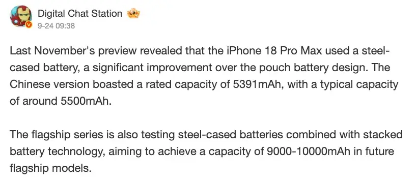10.000 mAh-s akkumulátort kaphatnak az Android csúcsmobilok az Apple-nek köszönhetően