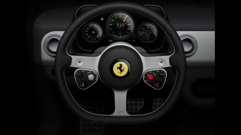 A Ferrari első elektromos szupersportautója elképesztő technológiát kapott: Samsung OLED kijelző költözött a műszerfalra