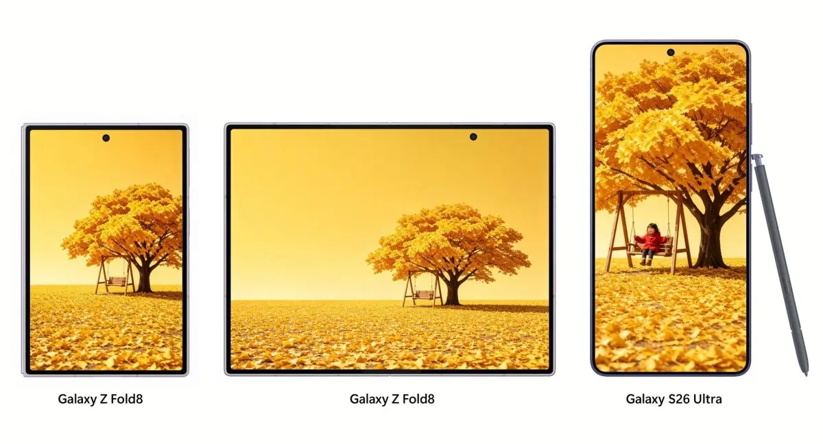 Újabb fotókon a Galaxy Z Fold8 Wide: fekete színben is megmutatta magát a Samsung különleges hajlítható mobilja