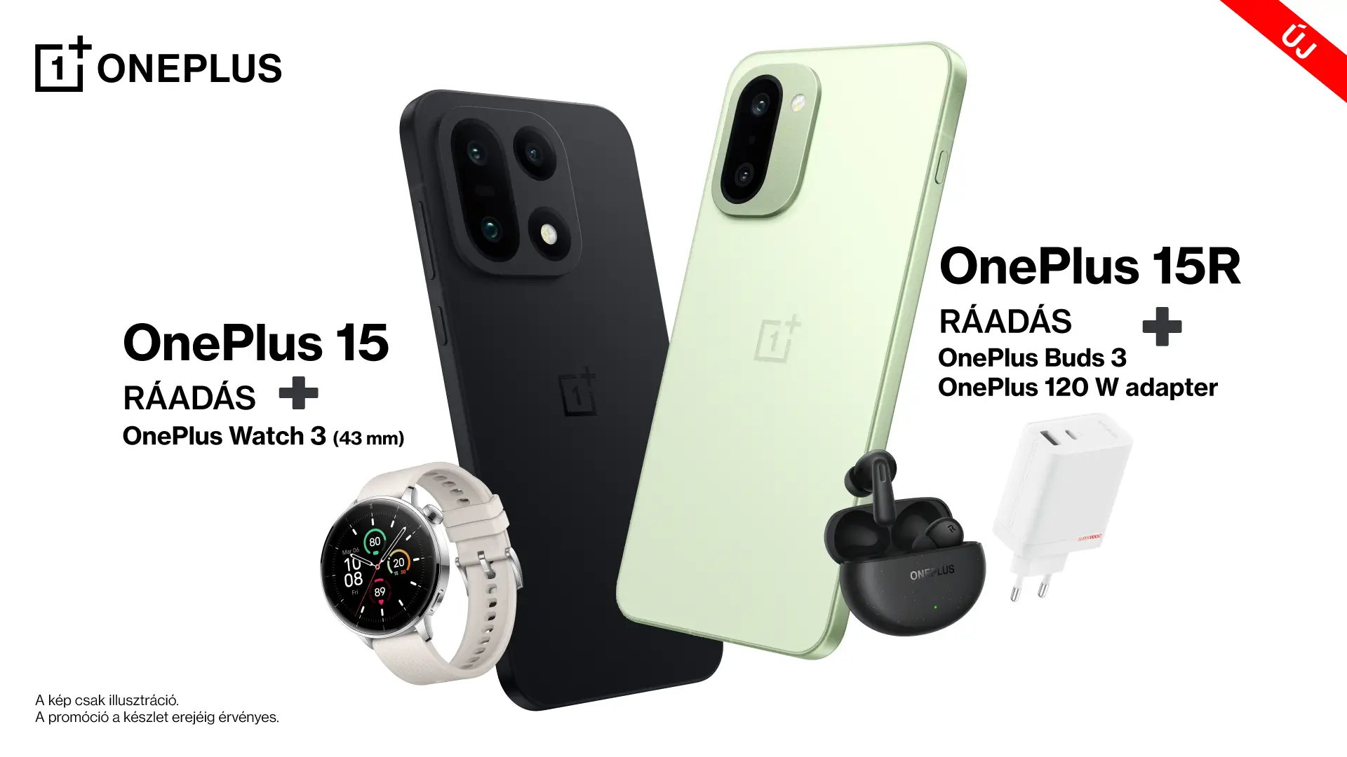 Hivatalosan is Magyarországon a OnePlus 15 és a OnePlus 15R, ráadásul akcióban